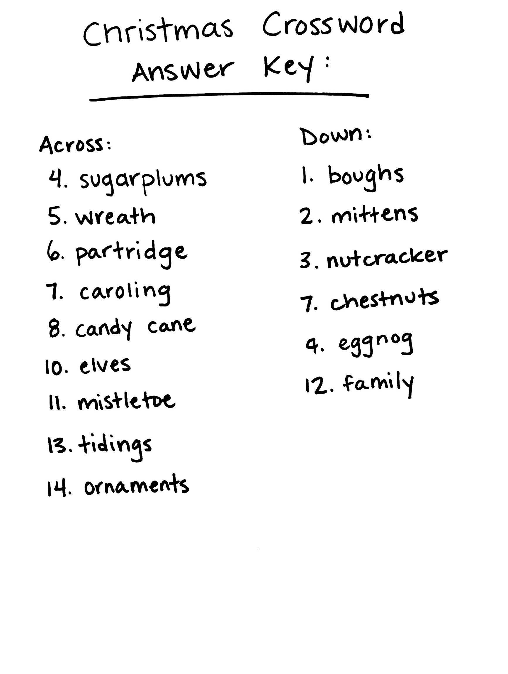 Christmas Crossword Puzzle Coloring Sheet with Abcya Christmas Crossword Puzzle