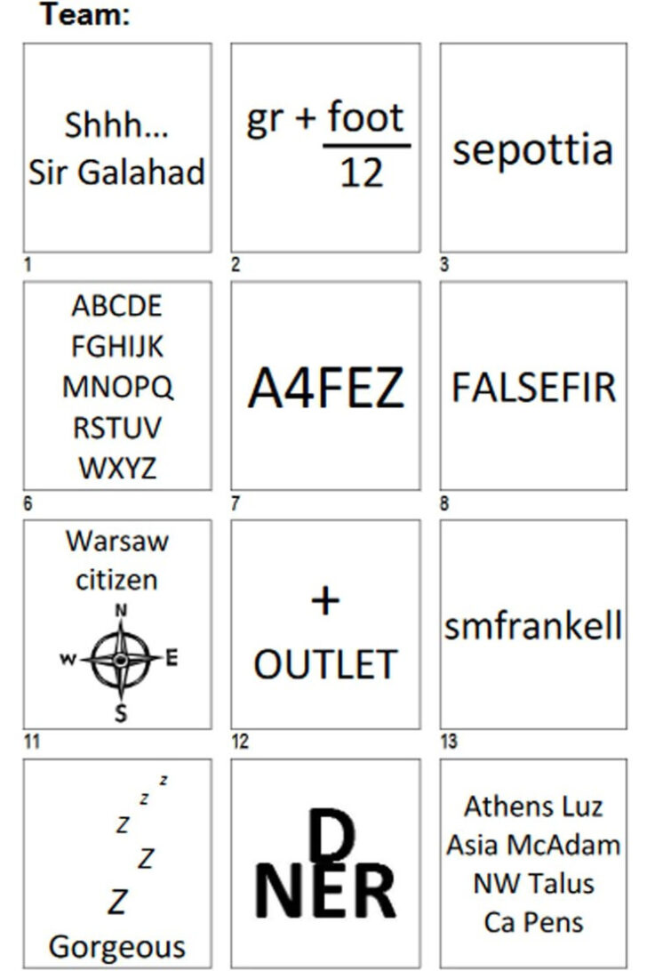 Printable Christmas Dingbats with Answers