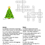 Christmas Movie Crossword   Wordmint Inside Christmas Witch Movie Crossword Puzzle