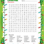 Christmas Word Search (Free Printable Pdf Puzzles) – Free With Christmas Puzzles Printable For Adults With Answers