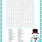 Christmas Word Search (Free Printable Pdf Puzzles) – Free With Regard To Christmas Puzzles Printable For Adults With Answers