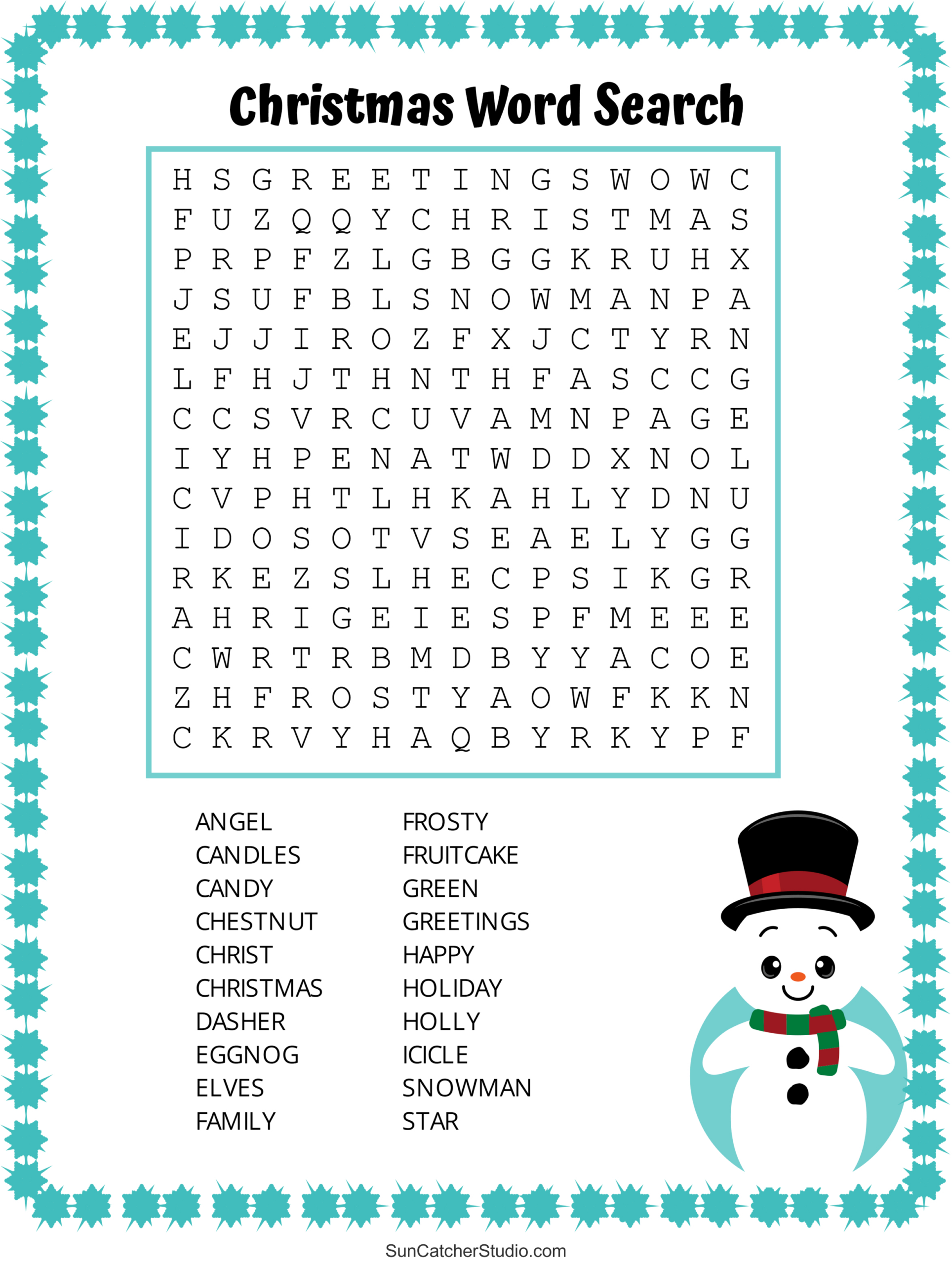 Christmas Word Search (Free Printable Pdf Puzzles) – Free with regard to Christmas Puzzles Printable For Adults with Answers