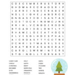 Christmas Word Search Printable (For Kids Or Adults) Intended For Christmas Puzzles Printable For Adults With Answers