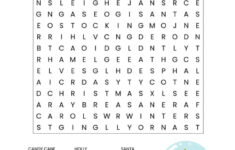 Christmas Word Search Printable (For Kids Or Adults) intended for Christmas Puzzles Printable For Adults with Answers