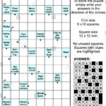 Clues In Squares Crossword Puzzle Arrow Word Puzzle Stock Intended For Arrow Words Puzzles Printable