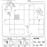 Crossword Puzzle Spelling Worksheet   Free Printable, Digital, & Pdf With Regard To Online Crosswords For 6 Year Olds