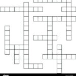 Crossword Puzzle Template With Blank Word Grid. Pattern For For Blank Crossword Grid Printable