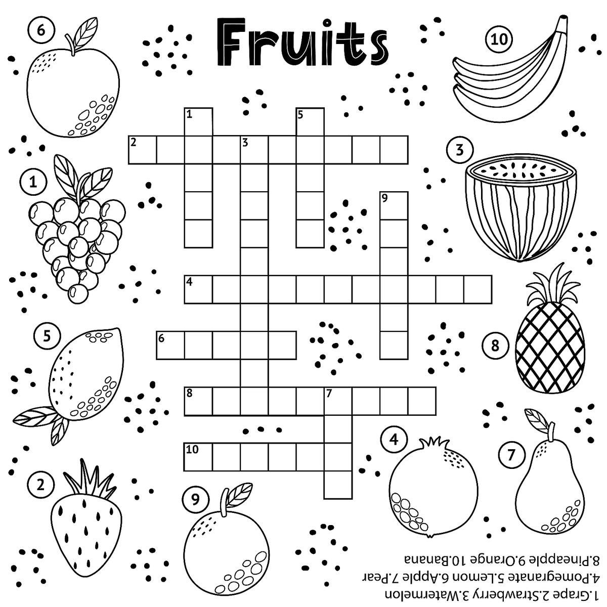 Crossword Puzzles For Kids: Fun &amp;amp; Free Printable Crossword Puzzle for 7 Free Printable Crosswords