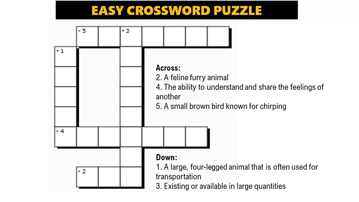 Crossword With Answers: June 6, 2023 with General Knowledge Crosswords Online