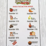 December Wacky Food & Drink Holidays (Set Of 11) Item #377 For Wacky Wordies Answer Key Page 39