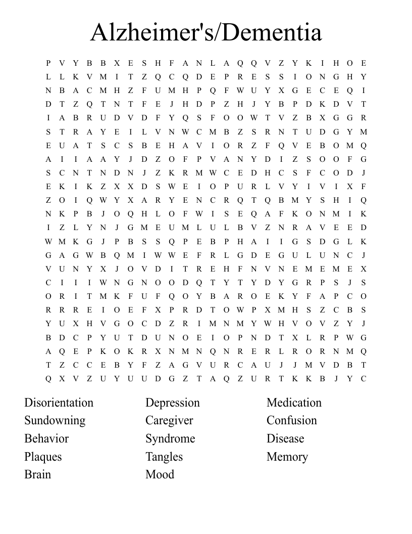 Dementia Crossword - Wordmint intended for Crossword Puzzles For Dementia Free