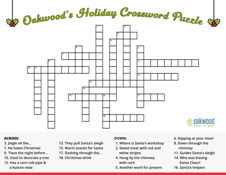 Free Crossword Puzzles Festive