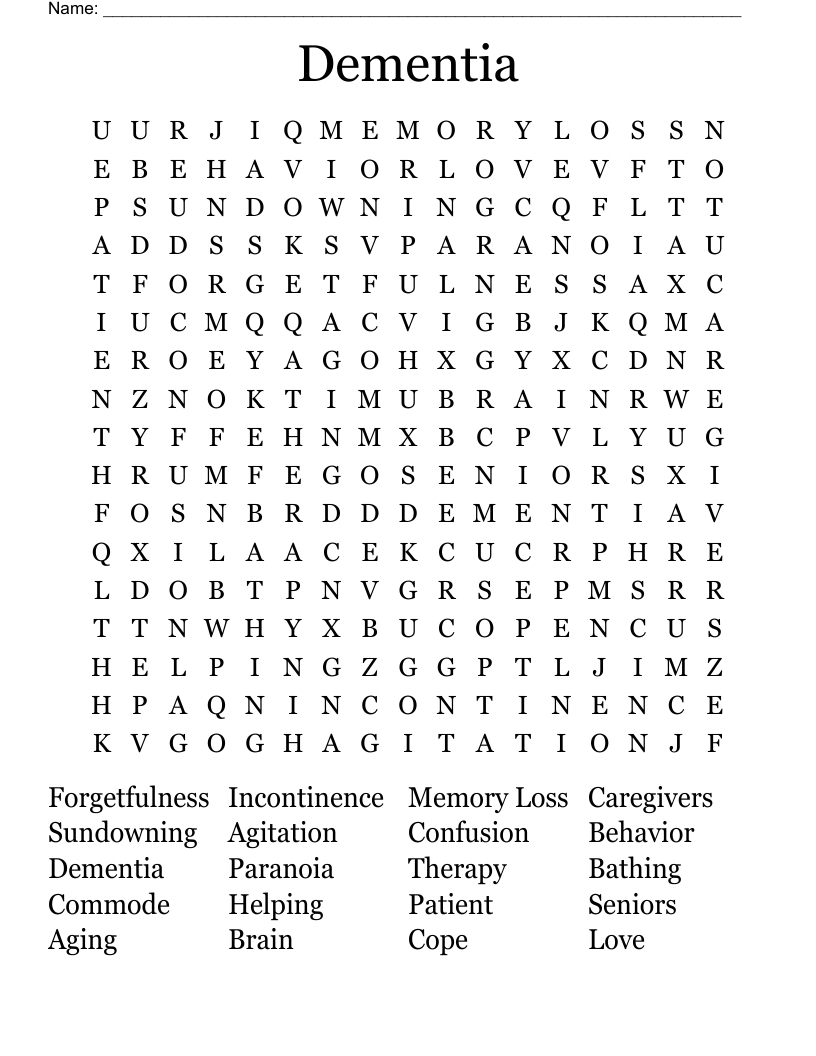 Dementia Word Search - Wordmint within Easy Word Puzzles For Dementia Patients