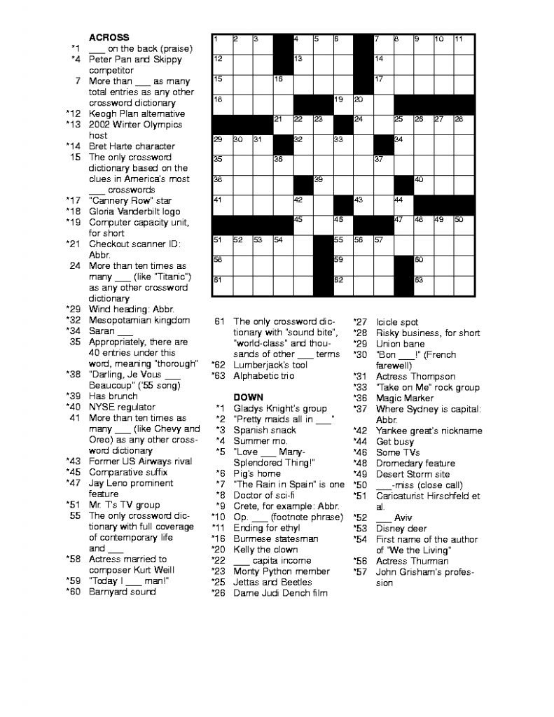 Detroit Free Press Daily Commuter Crossword Puzzle inside Jacqueline E Mathews Daily Crossword