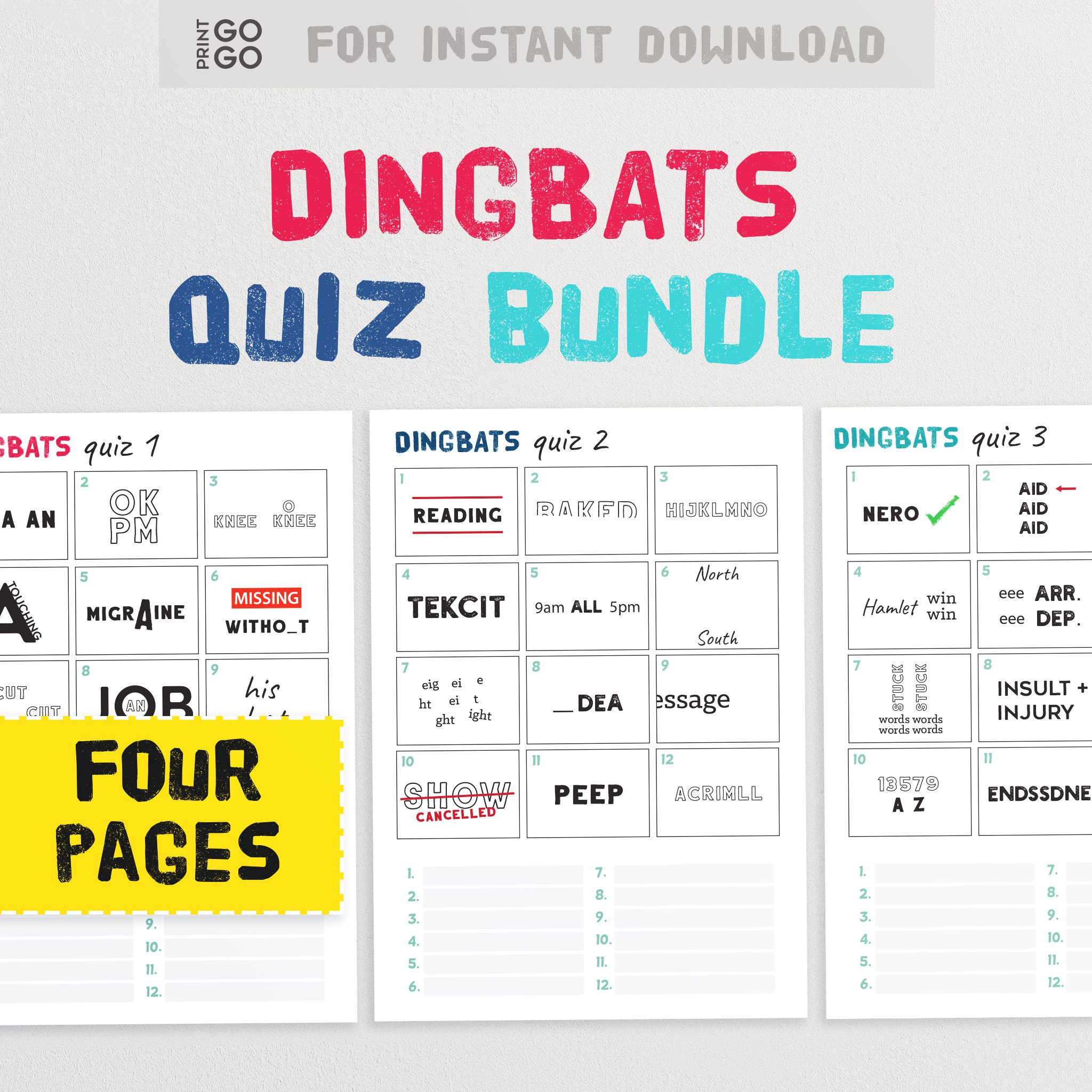 Dingbats Picture Quiz Puzzles - The Fun Guess The Phrase Game For pertaining to Easter Dingbats With Answers