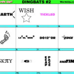 Dingbats Quiz #2 » Find The Answers To Over 730 Dingbats! » Words For Easy Dingbats With Answers