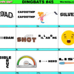 Dingbats Quiz #45 » Find The Answers To Over 730 Dingbats! » Words Within Ditloid Puzzles For Kids Printable