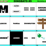 Dingbats Quiz #9 » Find The Answers To Over 730 Dingbats! » Words Intended For Easy Dingbats Answer Key