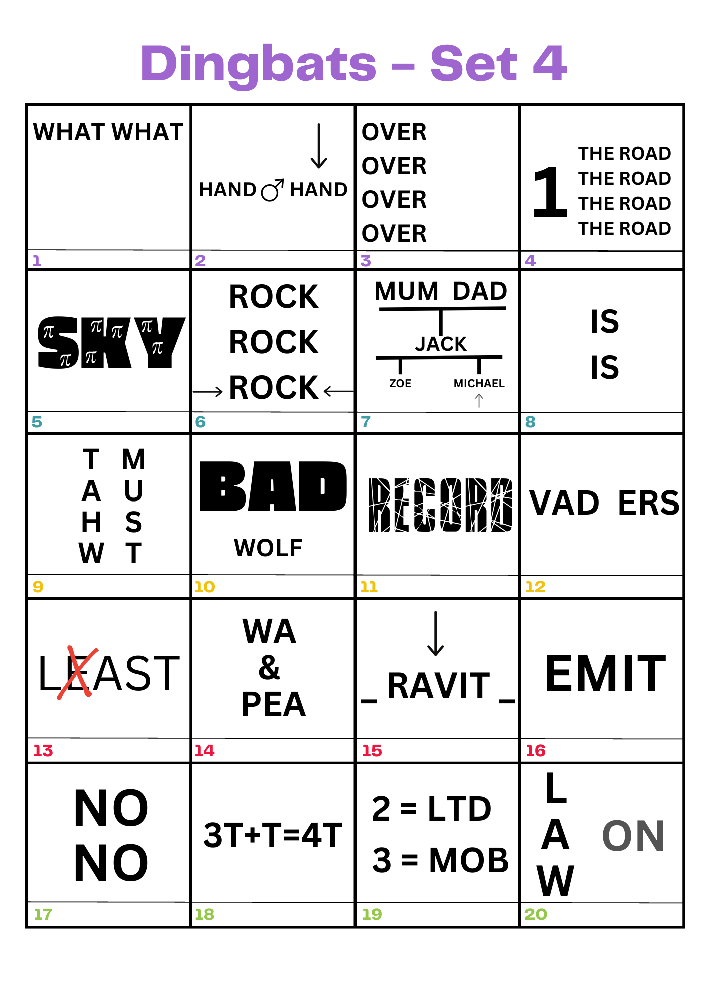 Dingbats Quiz (Set 4) Trivia Questions &amp;amp; Answers 2025 intended for Easter Dingbats Printable with Answers