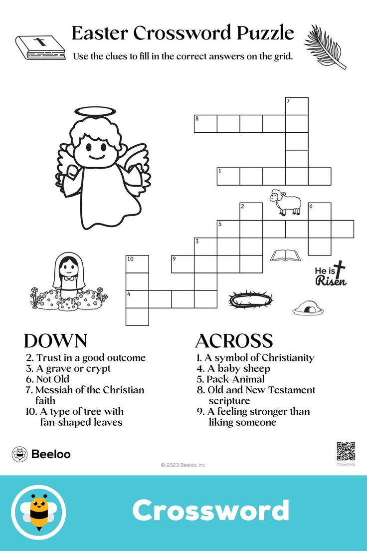 Easter Crossword Puzzle in Easter Christian Crossword Puzzle
