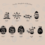 Easter Egg Dingbatsfontdation Studio | Thehungryjpeg Within Easter Dingbats