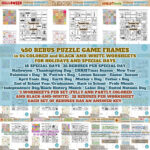 Easter Rebus Puzzles   Etsy Uk Intended For Easter Dingbats Crossword Puzzles