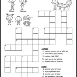 Easy Family Crossword Puzzle   Tree Valley Academy In Printable Syllacrostic