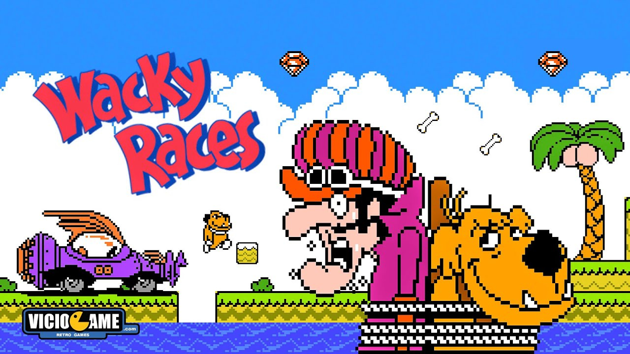 🎮 Wacky Races (Nintendo) Complete Gameplay throughout Wacky Wordies Classic
