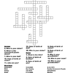 Family Crossword Puzzle   Wordmint Within Printable Ditloids Puzzles With Answers