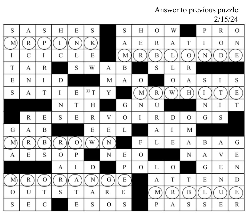 February 22, 2024The California Aggie - Issuu regarding Advocate Printable Longo Crossword