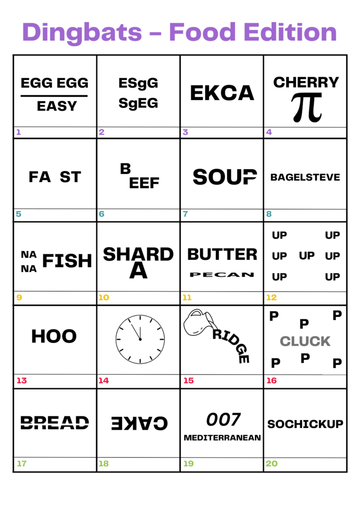 Dingbats with Answers Printable