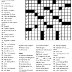 Free Crossword Puzzle #7: \"In His Shoes\" | Beekeeper Crosswords Inside Free Printable Crossword Puzzle 7