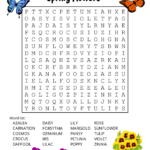 Free Printable Spring Word Search Puzzles – Free Printables Within Printable Puzzles For Adults Easy