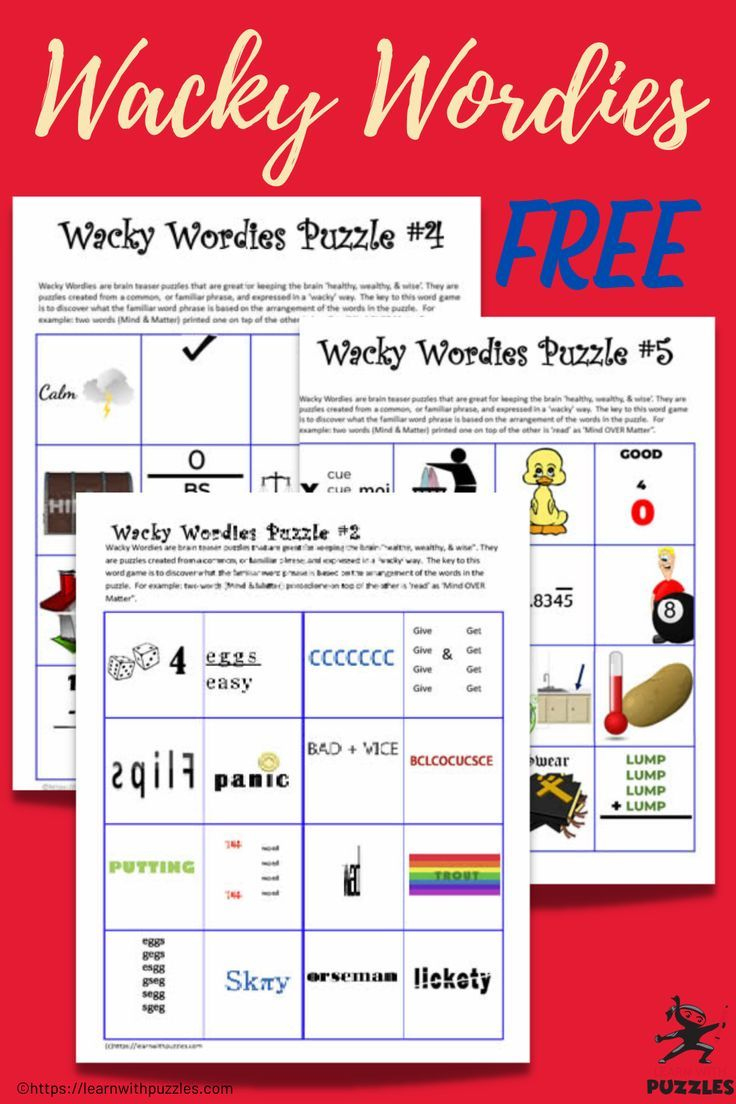 Free Wacky Wordie Printables And Google Slide™ Versions for Wordies Puzzles with Answers Eggs Over Easy