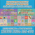 Fully Colored Lent And Easter Rebus Puzzle Pngs 326–375 | Made Pertaining To Easter Rebus Printable