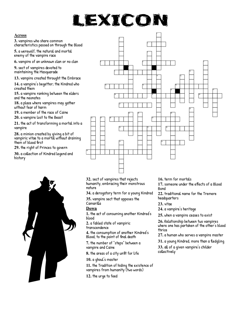 Halloween Crossword Puzzle - Wordmint pertaining to Free Printable Lexicon Puzzles