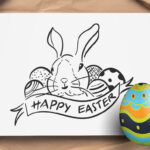 Happy Easter Dingbatsheroglyphs Studio | Thehungryjpeg For Easter Themed Dingbats