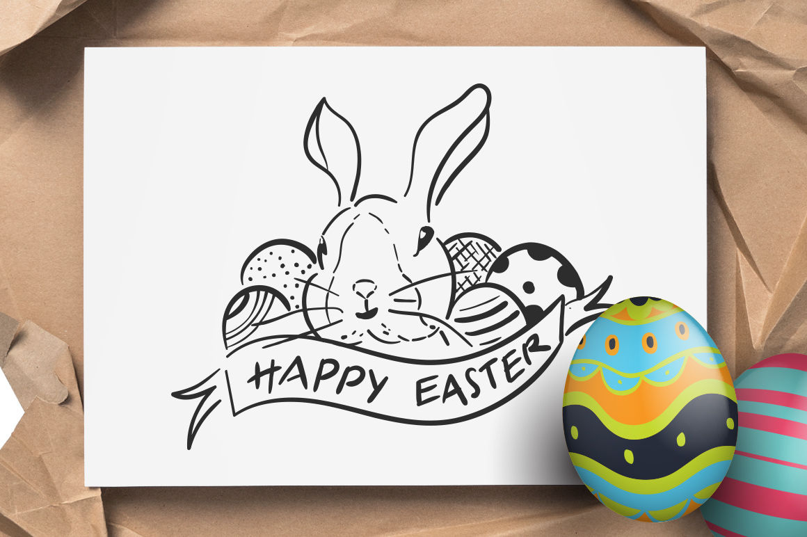 Happy Easter Dingbatsheroglyphs Studio | Thehungryjpeg for Easter Themed Dingbats