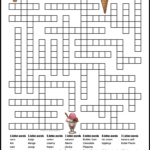 Ice Cream Fill In Puzzle   Tree Valley Academy Intended For Printable Fill In Crossword Puzzles