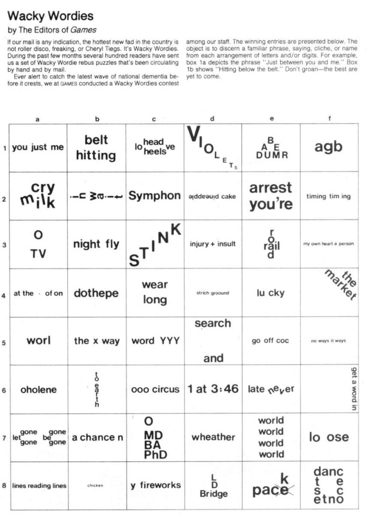 Best Wacky Wordies Best Wacky Wordies