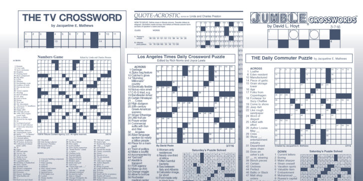 Crossword By Mathews