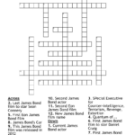 James Bond Crossword   Wordmint Within Printable James Crossword Puzzles