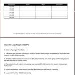 Logic Puzzles And Brain Teasers For Students Inside Printable Logic Puzzle Baron