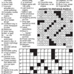 Los Angeles Times Daily Crossword Puzzle With Printable La Crosswords May 2017