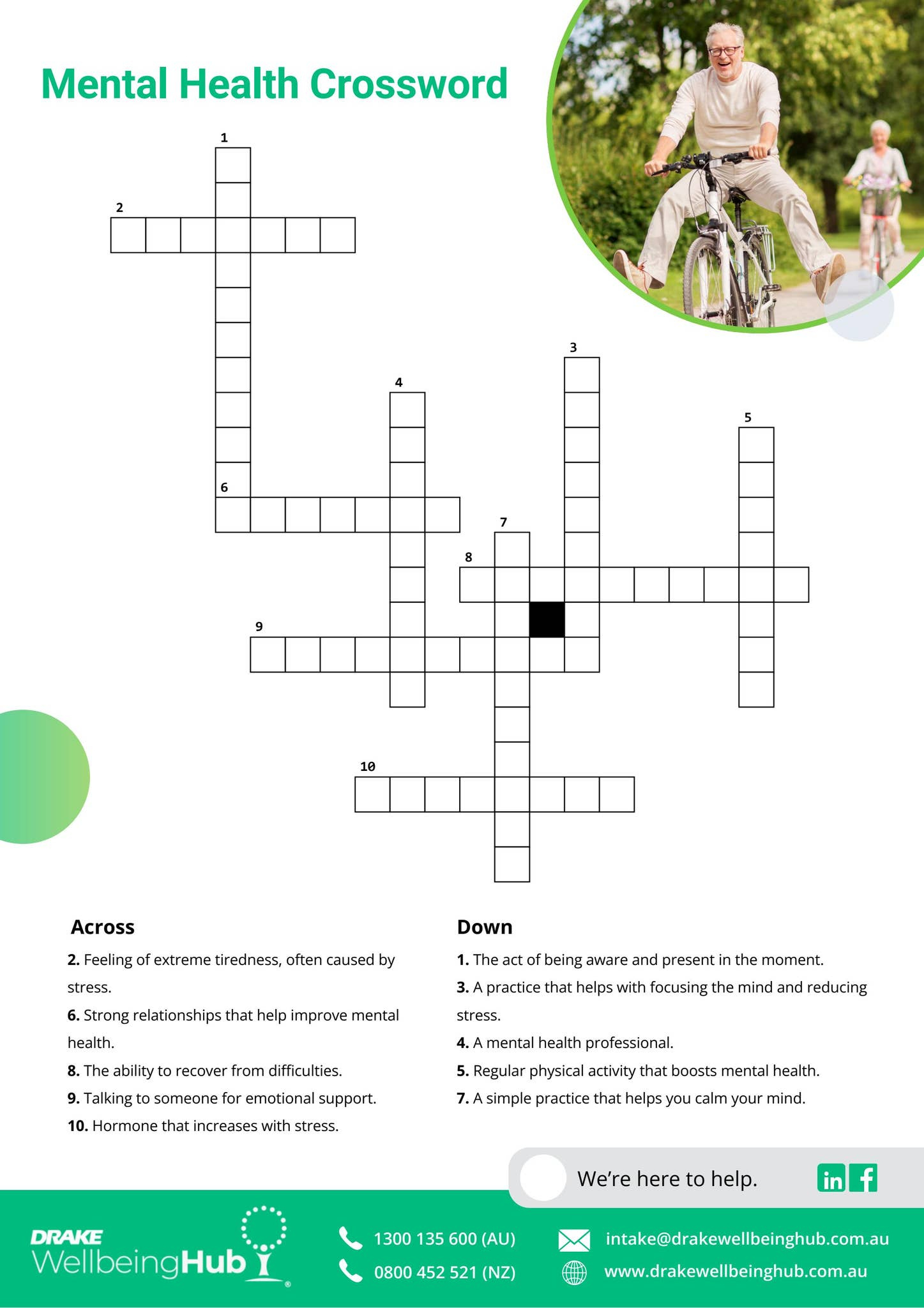 Mental Health Crossworddrakeanz - Issuu throughout Stress Management Crossword Simple