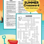 Middle School Summer Crossword Puzzle   Tree Valley Academy Regarding Fun Crossword For High School
