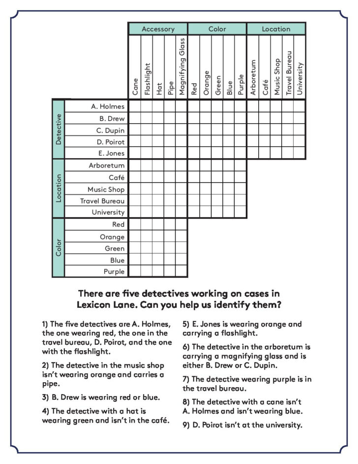 Lexicon Puzzle Printable