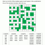 Number Fill In Puzzles Within Free Printable Crossword Puzzle 7
