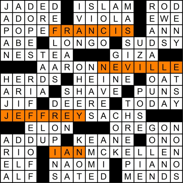 Newest Frank Longo Crossword Puzzles Printable