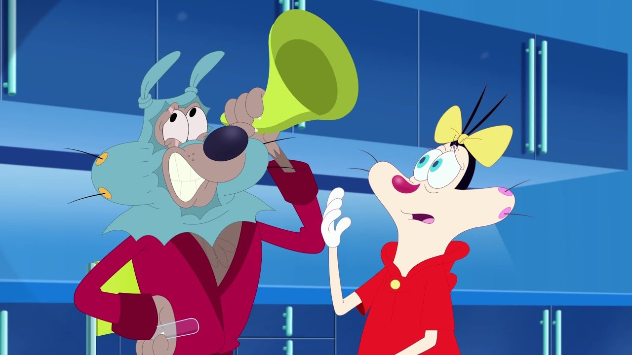 Oggy And The Cockroaches - Big Bad Wolf (S07E64) Cartoon | New Episodes In Hd within Wacky Wordies Big Bad Wolf